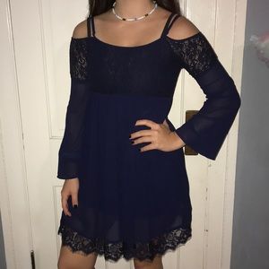 Lace detail dress